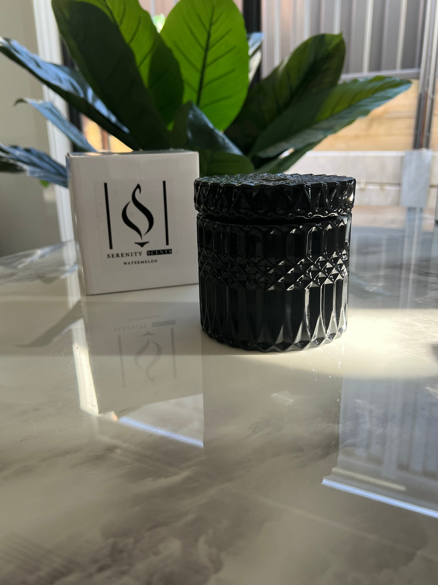 Black Chrome Candle Jar