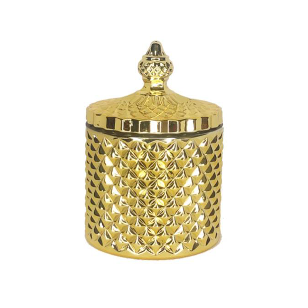 Gold French Tip Candle Jar 247g