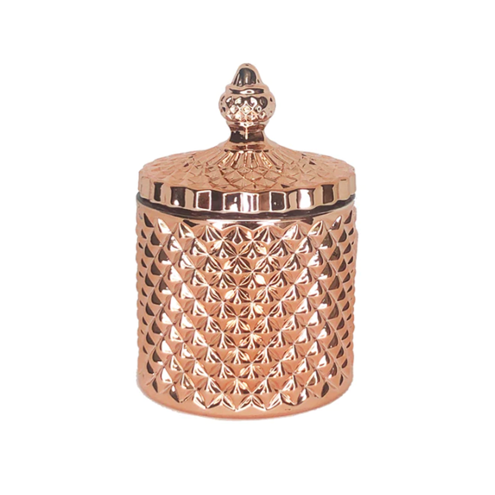 Rose Gold French Tip Candle Jar 247g